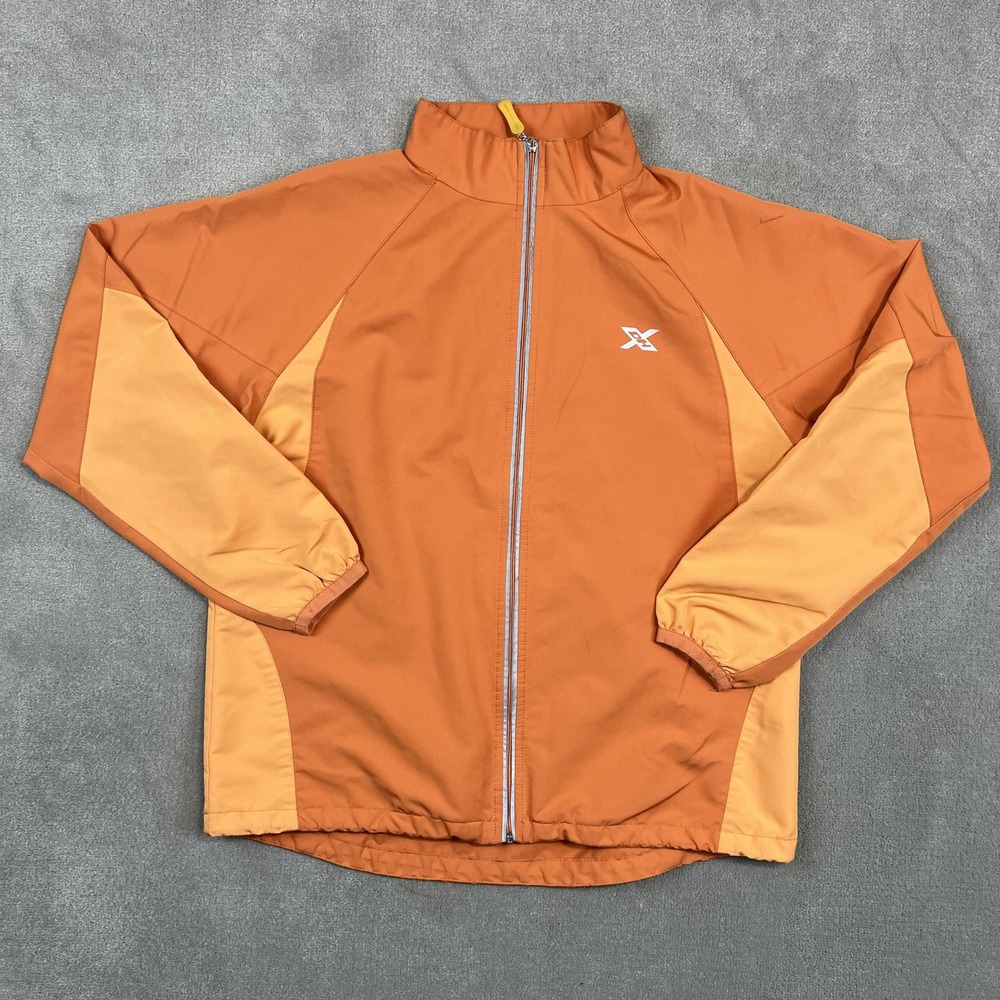 Duck Head Sport Y2K Windbreaker Small Orange DHX-DRY Gorpcore Running Jacket